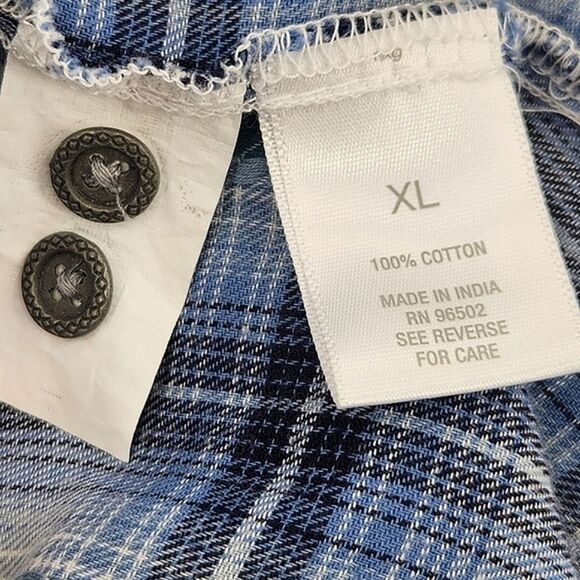 Westport 1962 Shirt Womens Size XLPlaid Button Up Flannel Western Southwestern - Picture 7 of 8